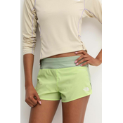 Sportske kratke hlače The North Face Summer LT za žene, boja: zelena, s uzorkom, srednje visoki struk, NF0A85YTTIE1