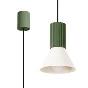Sollux SL.1872 - Luster na sajli ESTRIA 1xE14/10W/230V, prečnik 14 cm, zelen