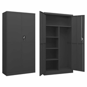Ormaric s kljucem antracit 90 x 40 x 180 cm celicni