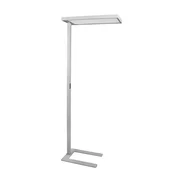BRUMBERG Devan LED pisarniška talna svetilka up/down dim 840 - Študija/pisarna - srebrno mat, mikroprizmatski - Aluminij