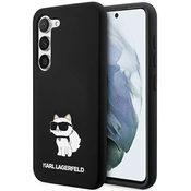 Karl Lagerfeld KLHCS24SSNCHBCK Samsung Galaxy S24 hardcase Silicone Choupette black