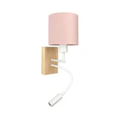 Brilagi - LED fleksibilna lampa BOBO WOOD 1xE27/25W/230V + LED/3W hrast/bela/ružičasta