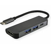 VALUE Pretvornik USB 3.2 Gen 1 Tip-C - Docking station PD 30Hz Value 12.99.1042