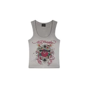 Ed Hardy Top In Memory Of When I Cared siva/zelena/temno rdeča/črna