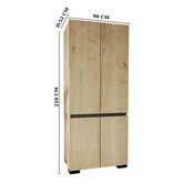 HANAH HOME Ormar Floransa 90 Safir hrast Anthracite v2