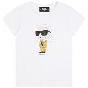 Karl Lagerfeld  Majice s kratkimi rokavi Z15417-N05-B  Bela