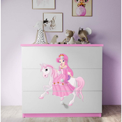 Furnitura PREDALNIK DREAMY PRINCESKA NA KONJU (več barv)-Bela