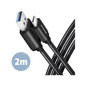 AXAGON BUCM3-AM20AB Kabel USB-C auf USB-A 3.2 Gen 1, schwarz - 2m BUCM3-AM20AB