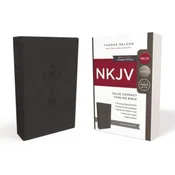 NKJV, Value Thinline Bible, Compact, Leathersoft, Black, Red Letter, Comfort Print