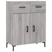 Vidaxl Komoda siva sonoma 69,5x34x90 cm inženirski les