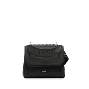 Lancel Torba za čez ramo Sac Rabat S Lancel Ninon Noir/Argenté črna