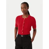 Tommy Hilfiger Pletena jopica WW0WW50070 Rdeča Slim Fit