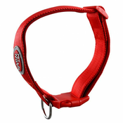 Rdeča ovratnica iz neoprena 28-45 cm/20 mm, L