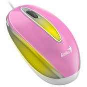 Genius DX-Mini / Miš, žičani, optički, 1000DPI, 3 tipke, USB, RGB LED, roza
