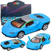 slomart LEAN TOYS Športni avto, moder, 1:32, kovinski, pogon, luči, zvok