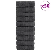 Vidaxl Premium brisače SOLUND 50 kos antracit 30x50 cm 600 g/m2