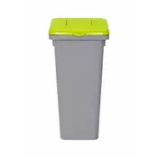 Plafor Koš za smeti pla siv 75l - zelen pokrov