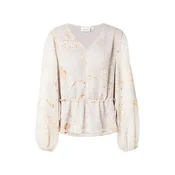 COMMA Bluza kit / svetlo bež / oranžna