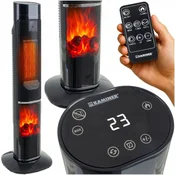 Kaminer 2000W nihajni touch električni ventilatorski grelni kamin LCD + daljinec