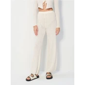 Sinsay - Pletene pantalone - nude