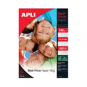 APLI foto papir A4 Best Price 140g, 100 listov