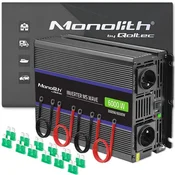 Qoltec Monolith 6000 MS valovni pretvornik napetosti | 12 V na 230 V | 3000/6000 W | USB