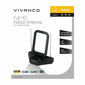 Antena VIVANCO 38883, Full HD, unutarnja, prstenast dizajn, podesiva, LTE Filter
