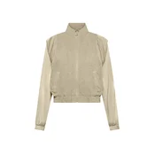 Deha LINEN BOMBER WITH SATIN SLEEVES, ženska jopa brez kapuce, bež D42480