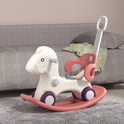 FEELKIDS Klackalica guralica Konjic 4 u 1, Crvena