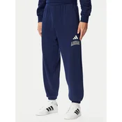 adidas Donji dio trenerke Seasonal Essentials Collegiate French Terry Cuffed KG0521 Tamnoplava Regular Fit