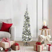 Umestno božično drevo Bela 120 cm PVC, kovina in plastika