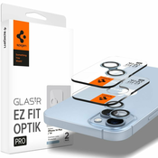 Spigen Ez Fit Optik 2x zaščitno steklo za kamero na iPhone 14/14 Plus/15/15 Plus, modro