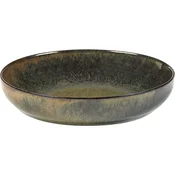 SERAX Surface M globok krožnik 19 cm, indi siva (8 kos)