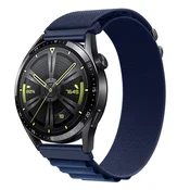 BStrap Nylon Loop pašček za Xiaomi Amazfit GTR Mini, navy blue