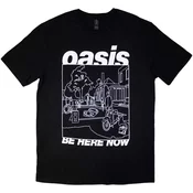 Oasis Majica Be Here Now Line Drawing Unisex Black M