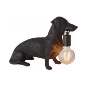 Endon 101188 - Stona lampa DACHSHUND 1xE27/10W/230V crna