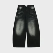Cropp - Super baggy farmerke ispranog izgleda - CRNO