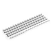 Slamica za pitje PICARA 20 cm, set 4 kosov, srebrna, nerjaveče jeklo, Zack