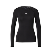 ADIDAS PERFORMANCE Tehnicka sportska majica TECHFIT Long Sleeve Training crna / bijela