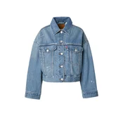 LEVIS ® Prehodna jakna Loose Crop Trucker Jacket moder denim