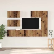 vidaXL Komplet TV omaric s polico Drugo 6 pcs Star les 30.5 x 30 x 90 cm