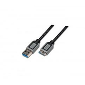 DIGITUS Kabel USB A-B 3m dvojno oklopljen črn (AK-300105-030-S)
