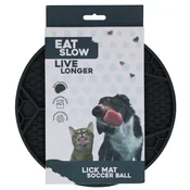 Eat Slow Live Longer | Lick mat Soccer ball