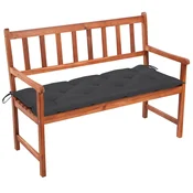 Vrtna klop z blazino 120 cm trden akacijev les