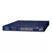PLANET FGSW-1822VHP mrežni prekidac Neupravljano Fast Ethernet (10/100) Podrška za napajanje putem Etherneta (PoE) 1U Plavo