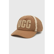 Kapa sa šiltom UGG boja: smeda, s aplikacijom
