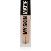 bellaoggi My Skin Mat 12H dolgoobstojni matirajoči tekoči puder odtenek Neutral Beige 30 ml
