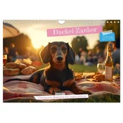 Dackel Zauber - Charmante Begleiter für jeden Monat (Wandkalender 2026 DIN A4 quer), CALVENDO Monatskalender