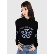 Santa Cruz Flower Knit Track ženski pulover black wash