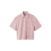 MANGO Bluza MANELI češnjevo rdeča / bela